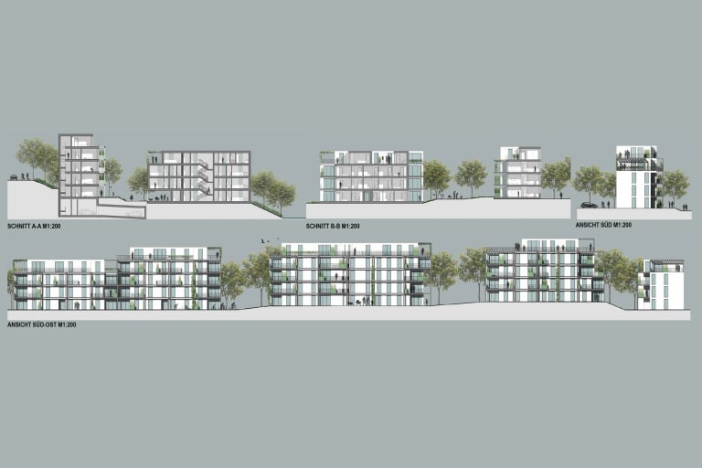 2022-06-ARTiVO-Wettbewerb-Wohnbau-Oedterstraße-Feldbach-a, Rendering